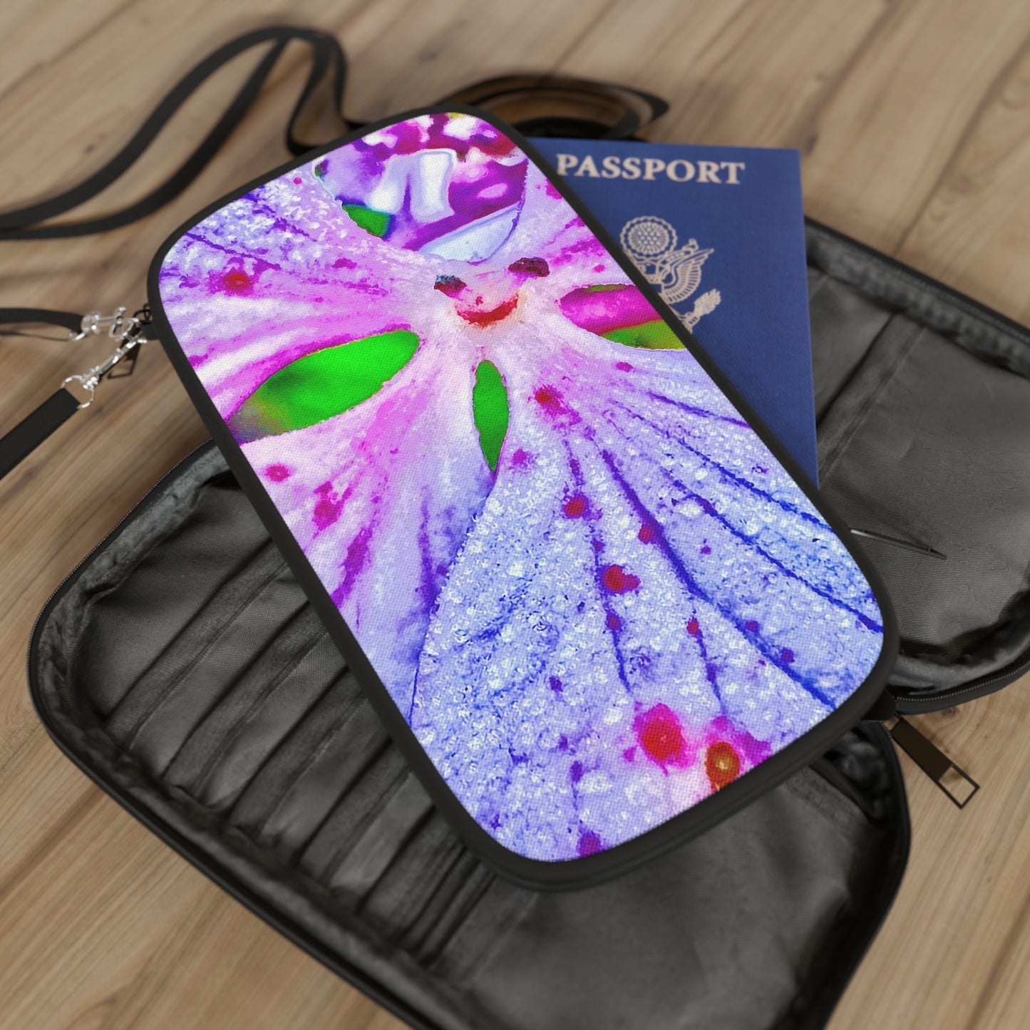 Passport Wallet - Dreams in Morning Fuchsia