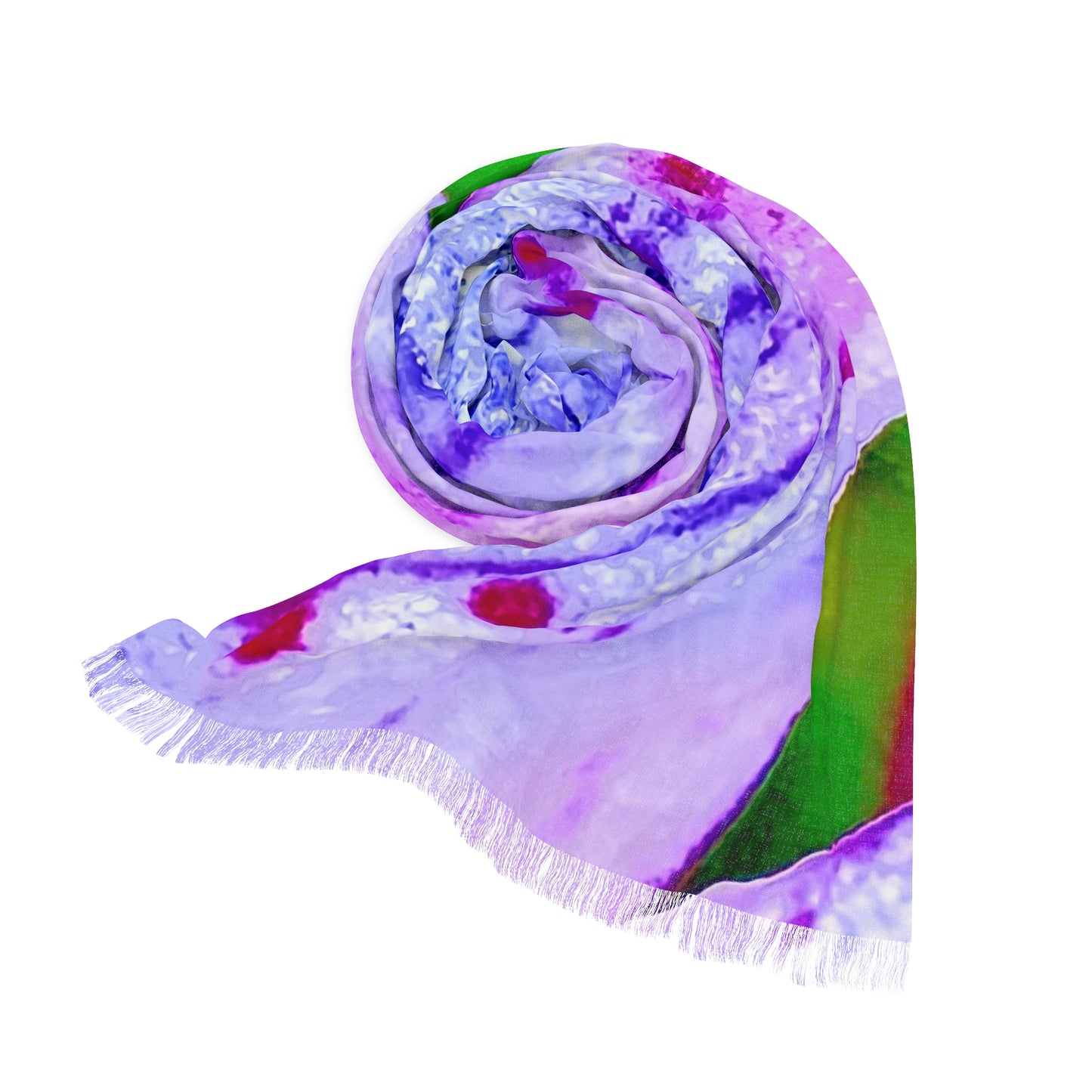 Light Scarf - Raindrops in Violet