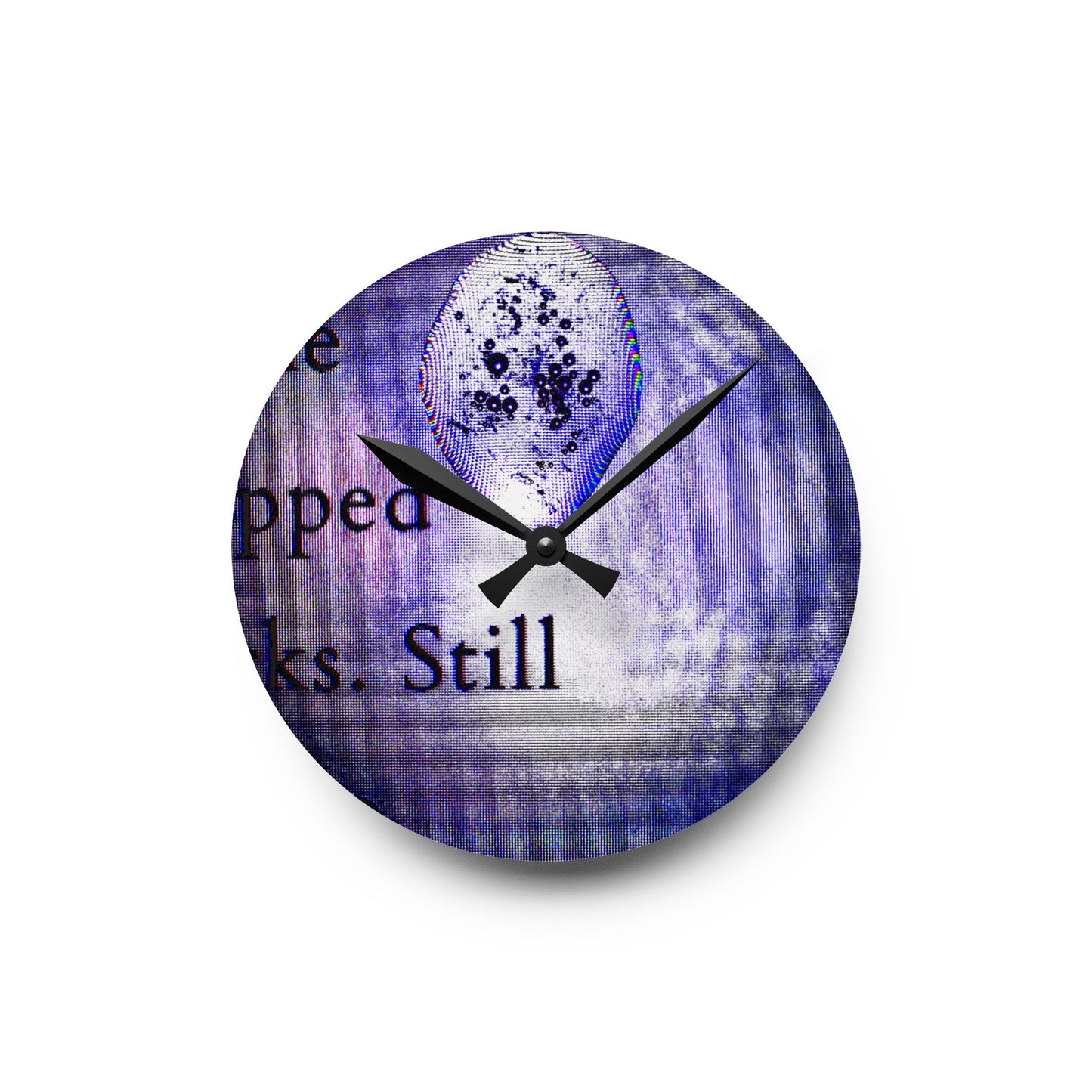 Acrylic Wall Clock - A Tear pressed in Time