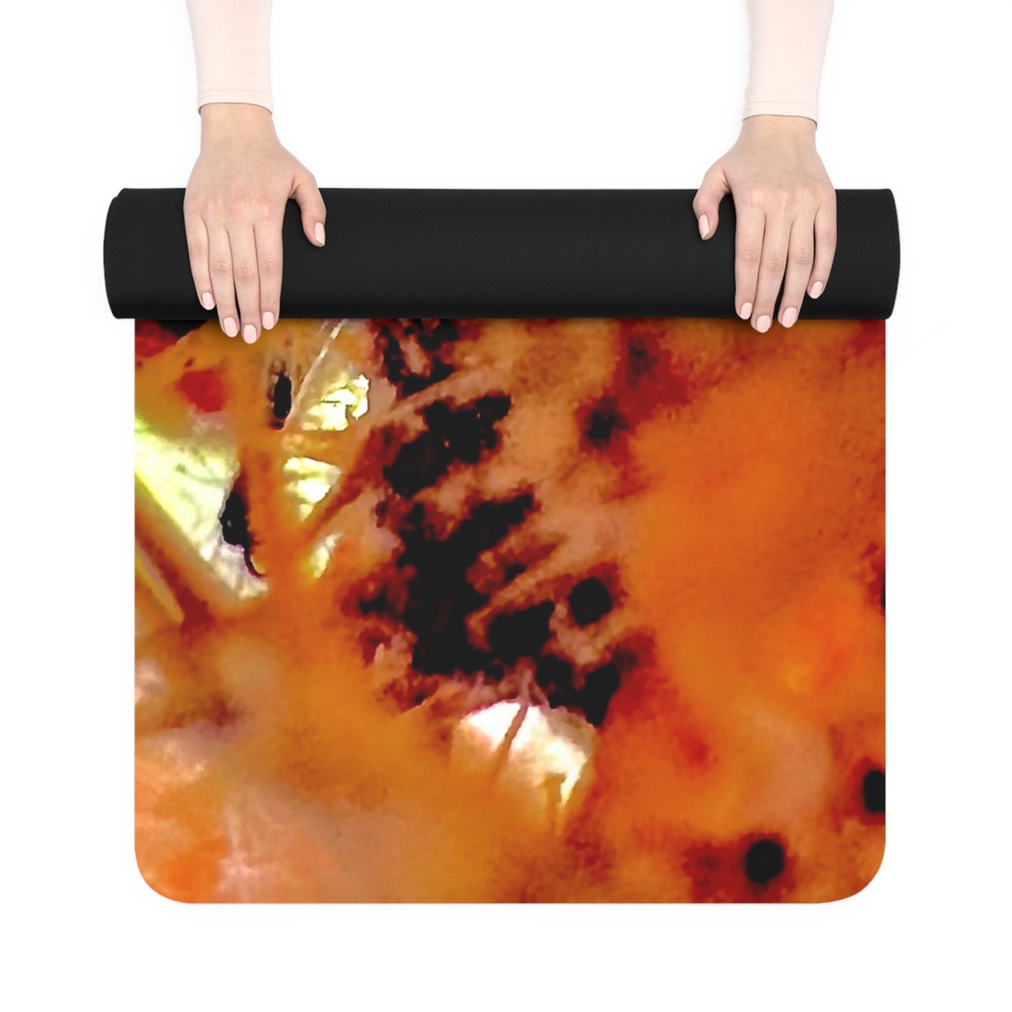 Rubber Yoga Mat- Stage Loud into Stillness