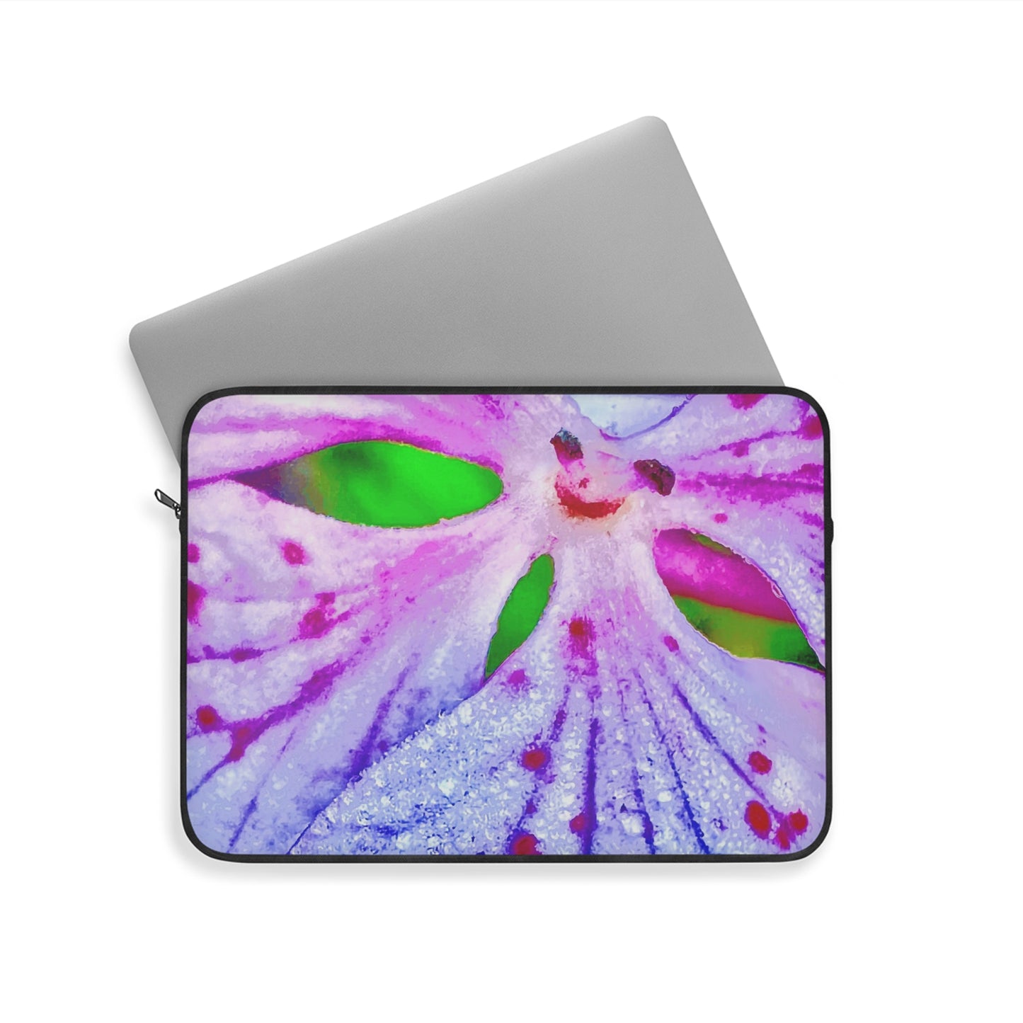 Laptop Sleeve - Pink Whisper with Green Eye