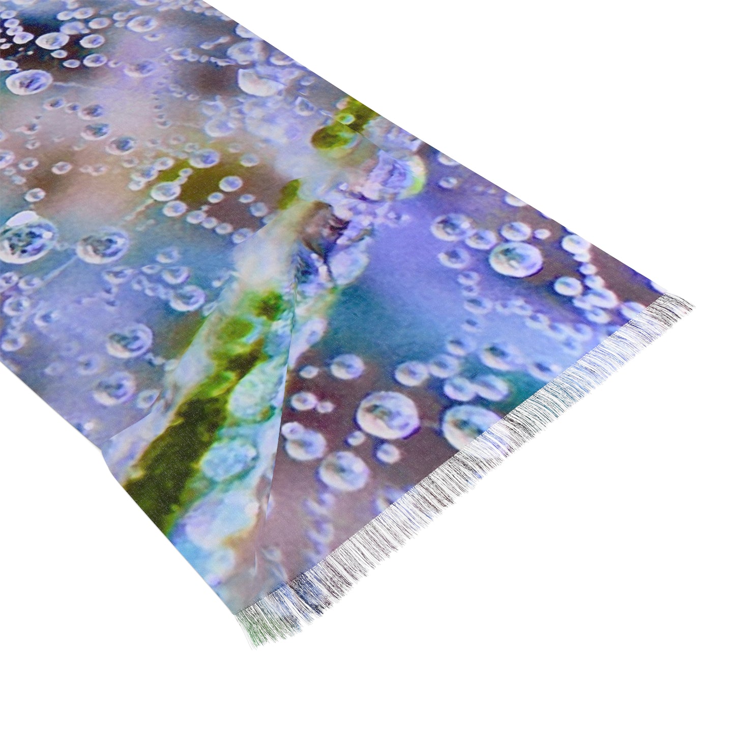 Light Scarf - Raindrops in Lavender Spin