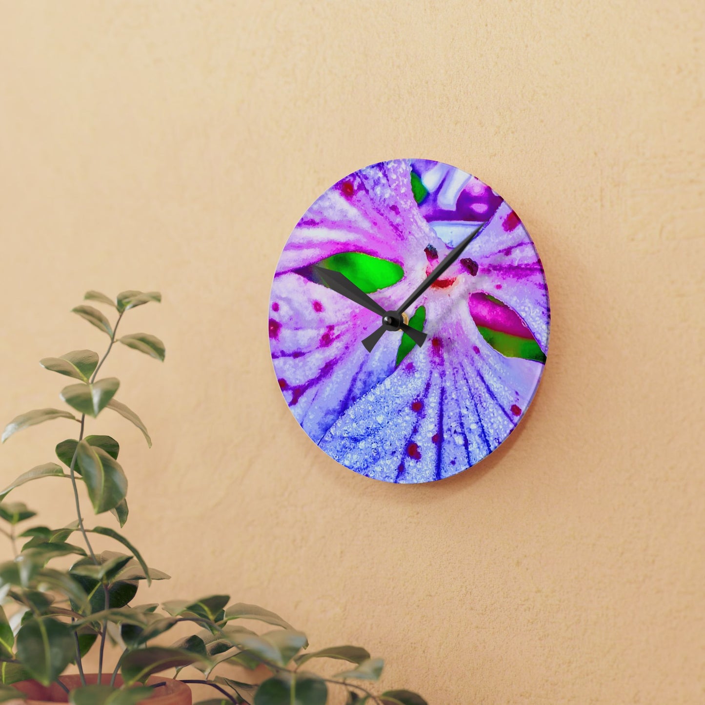 Acrylic Wall Clock - Smiles dance with Time
