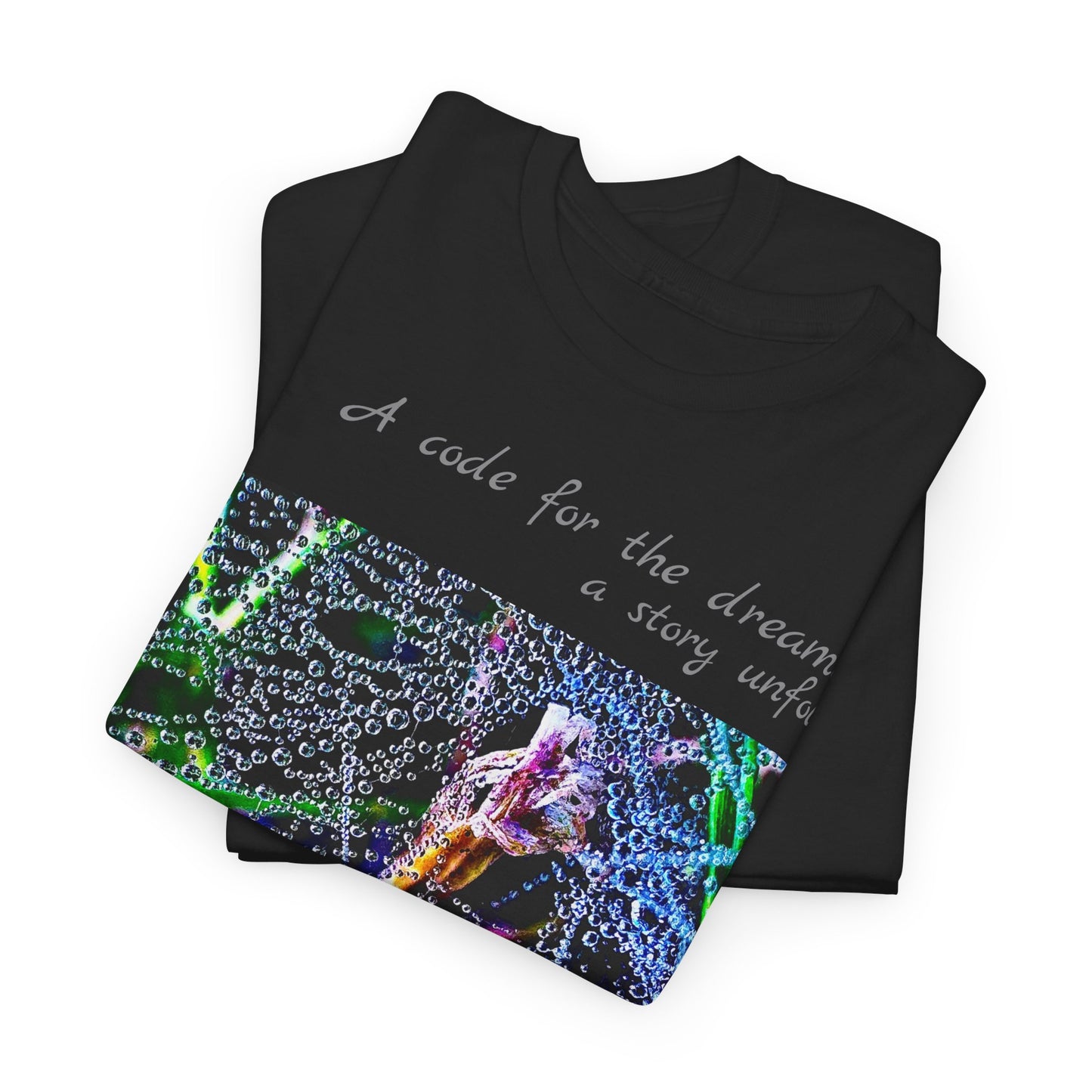 Unisex Cotton Tshirt - Woven in Electric Rainlight
