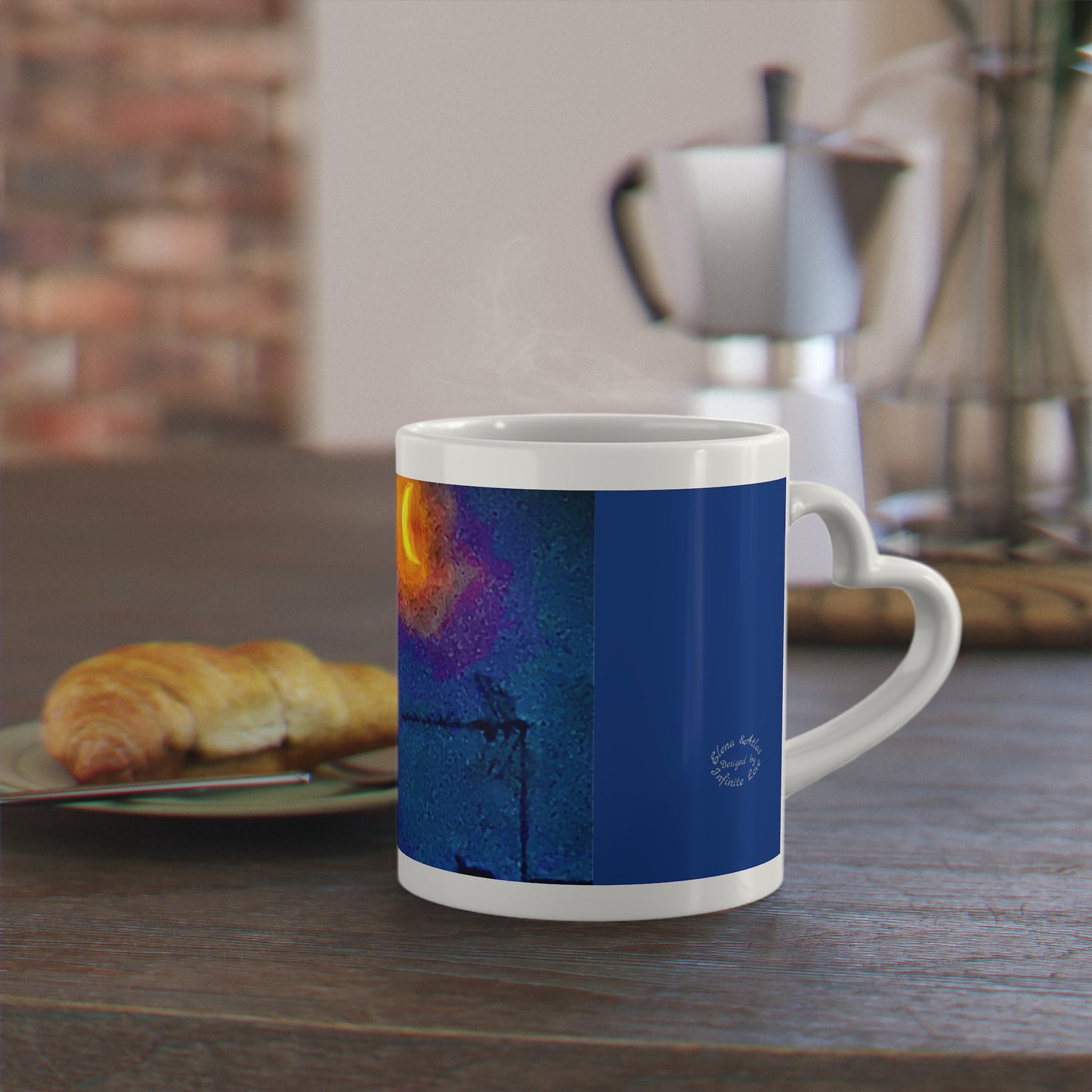 Heart-Shaped Mug - Unfinished but Perfect for the Moonlight