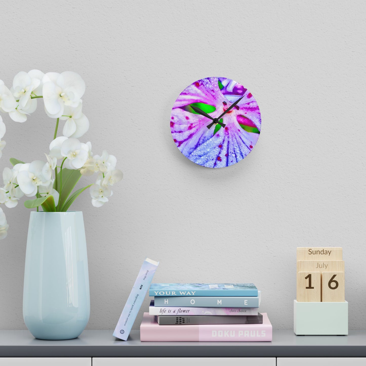 Acrylic Wall Clock - Smiles dance with Time