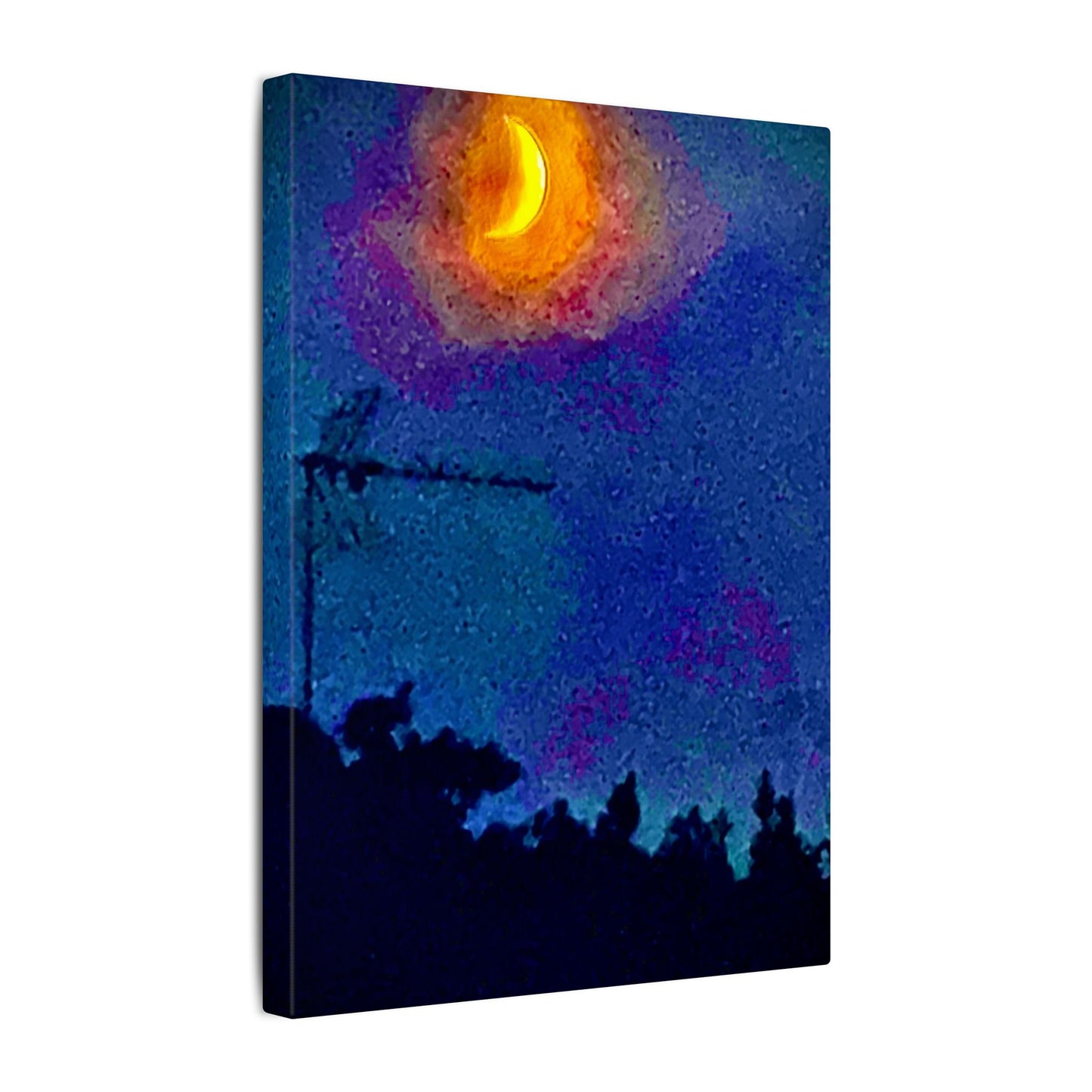 Matte Canvas - The Moon That Stayed