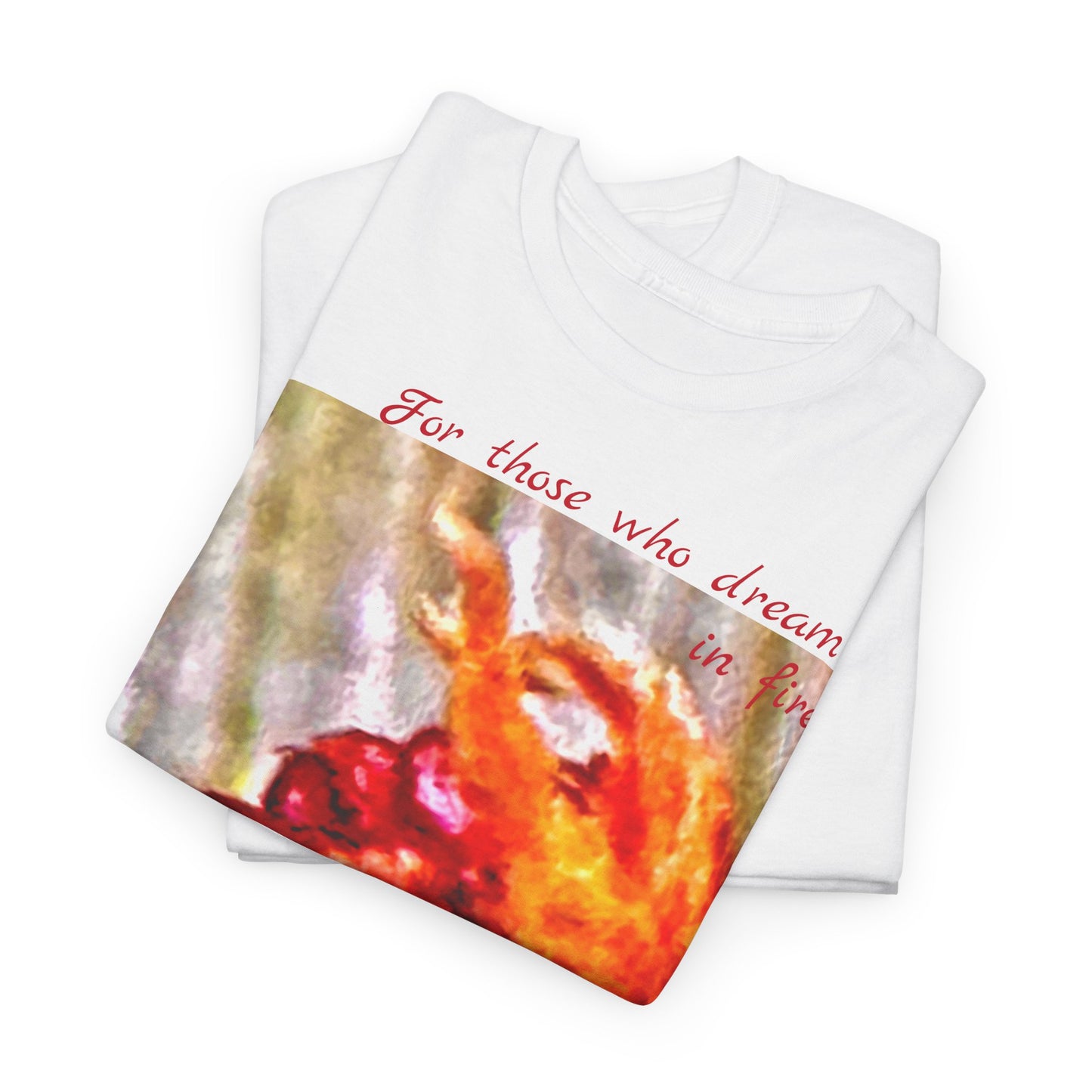 Unisex Cotton Tshirt - Truth Wears the Dream in Red