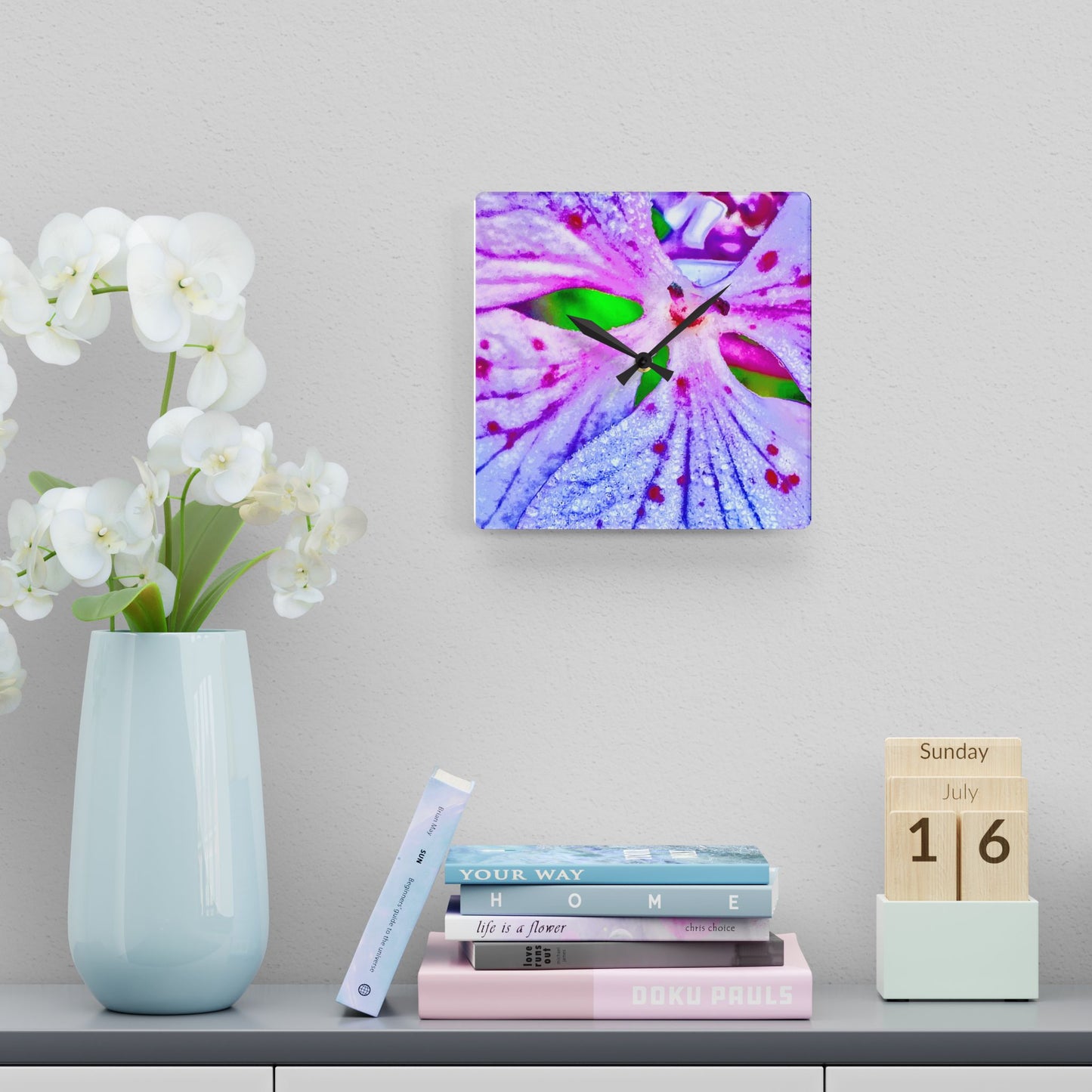 Acrylic Wall Clock - Smiles dance with Time