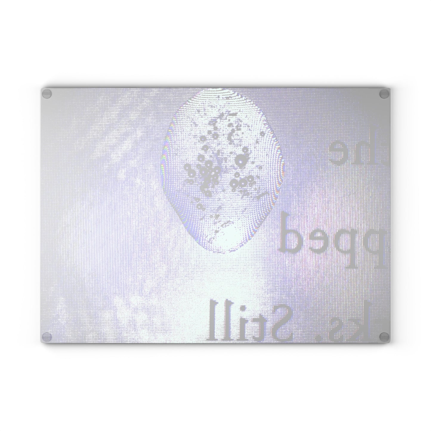 Glass Cutting Board - Chopped the Time Still