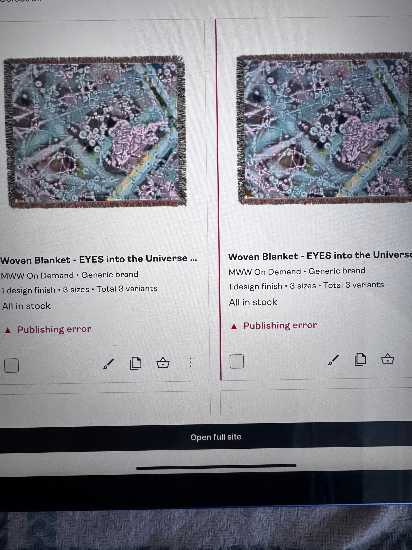 Woven Blanket - EYES into the Universe WEB