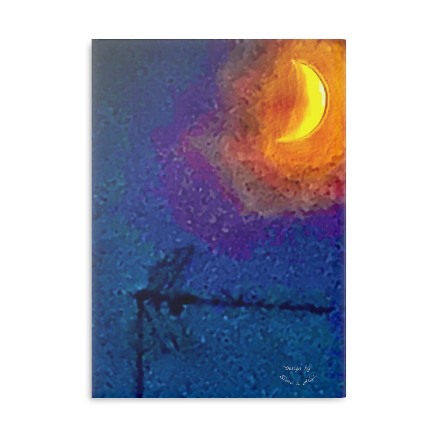 Notebook with Puffy Covers - Written under the Moonlight
