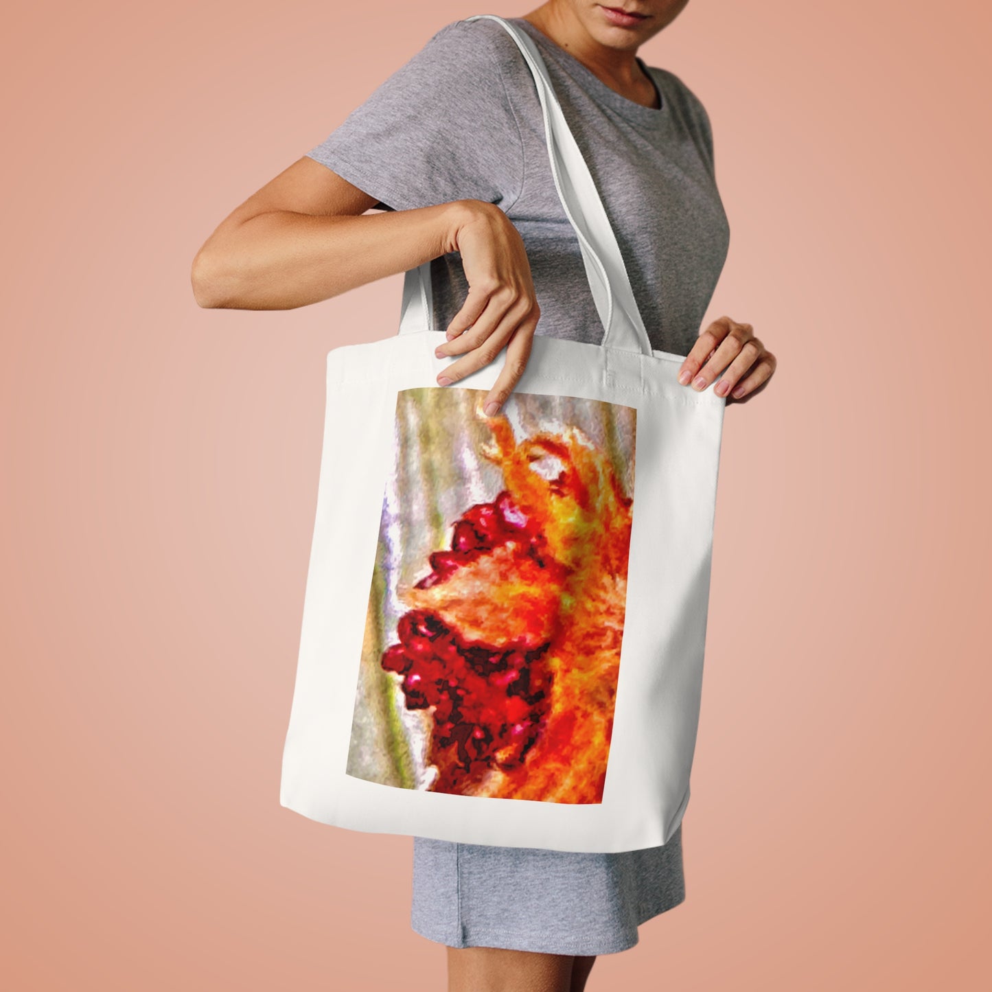 Tote Bag - Worn in Cotton Firelight