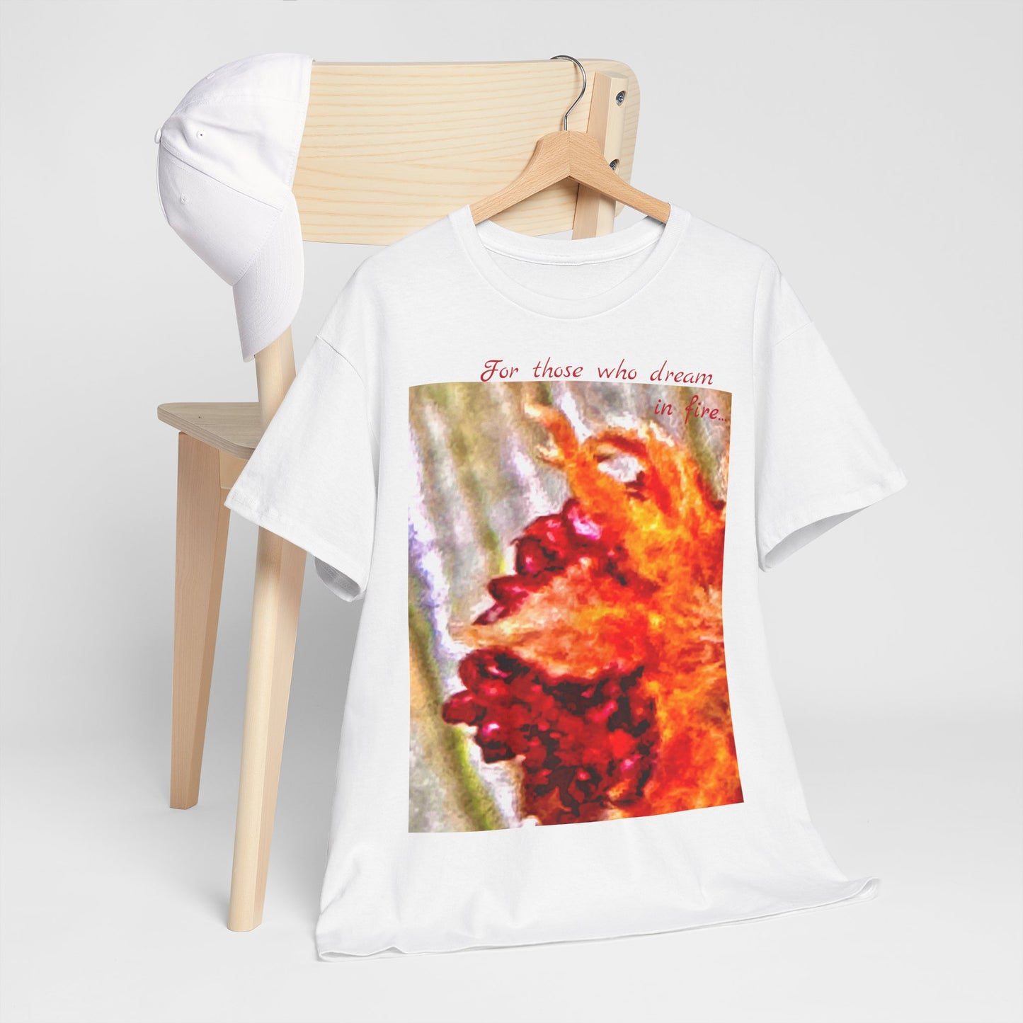 Unisex Cotton Tshirt - Truth Wears the Dream in Red