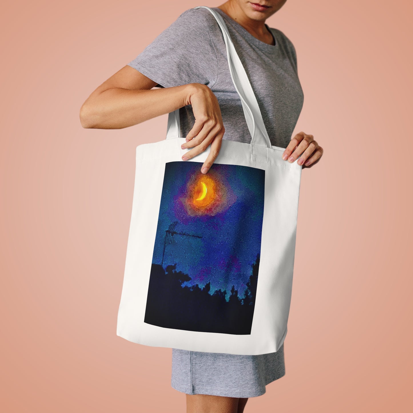 Tote Bag - Whisper in Cotton Moonlight