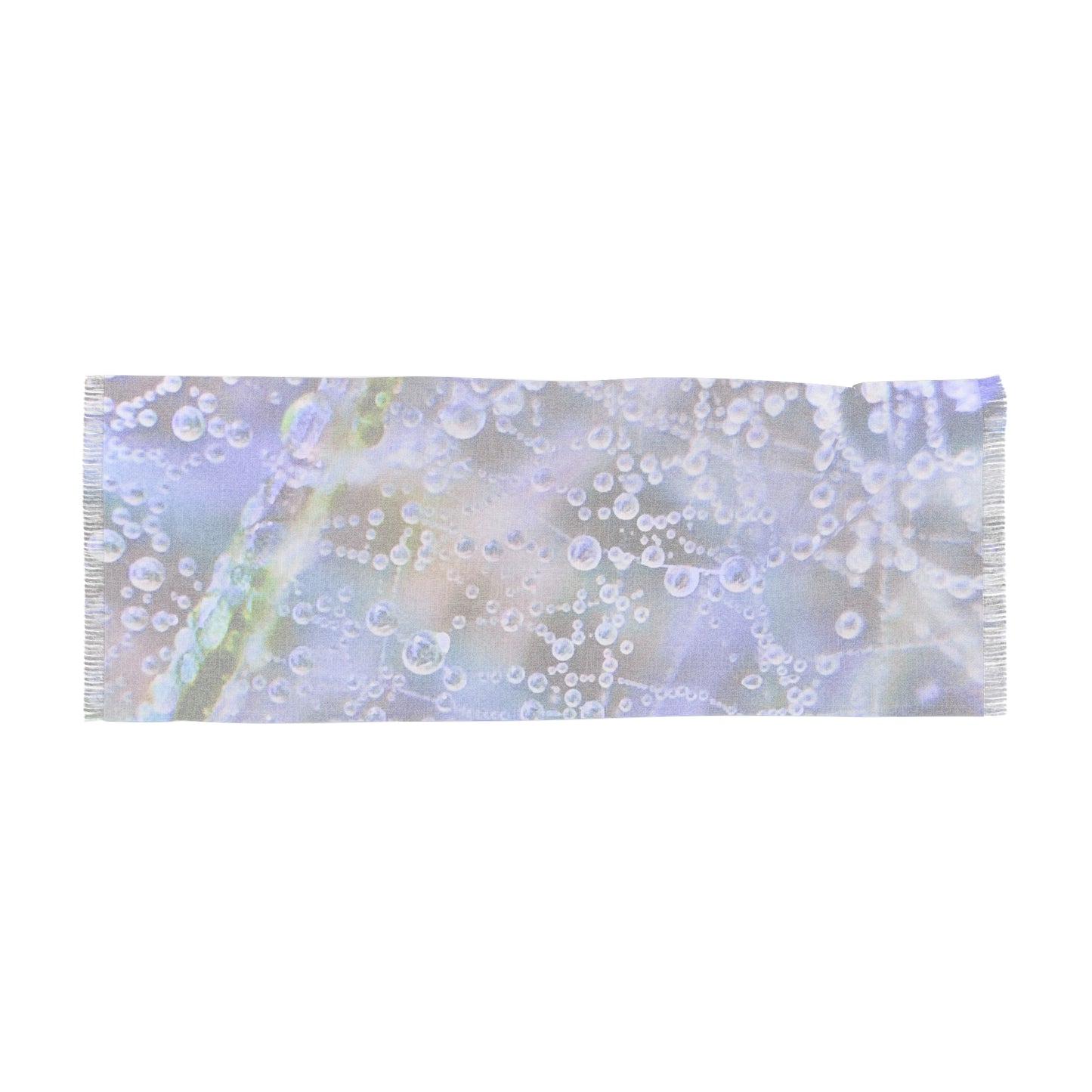 Light Scarf - Raindrops in Lavender Spin