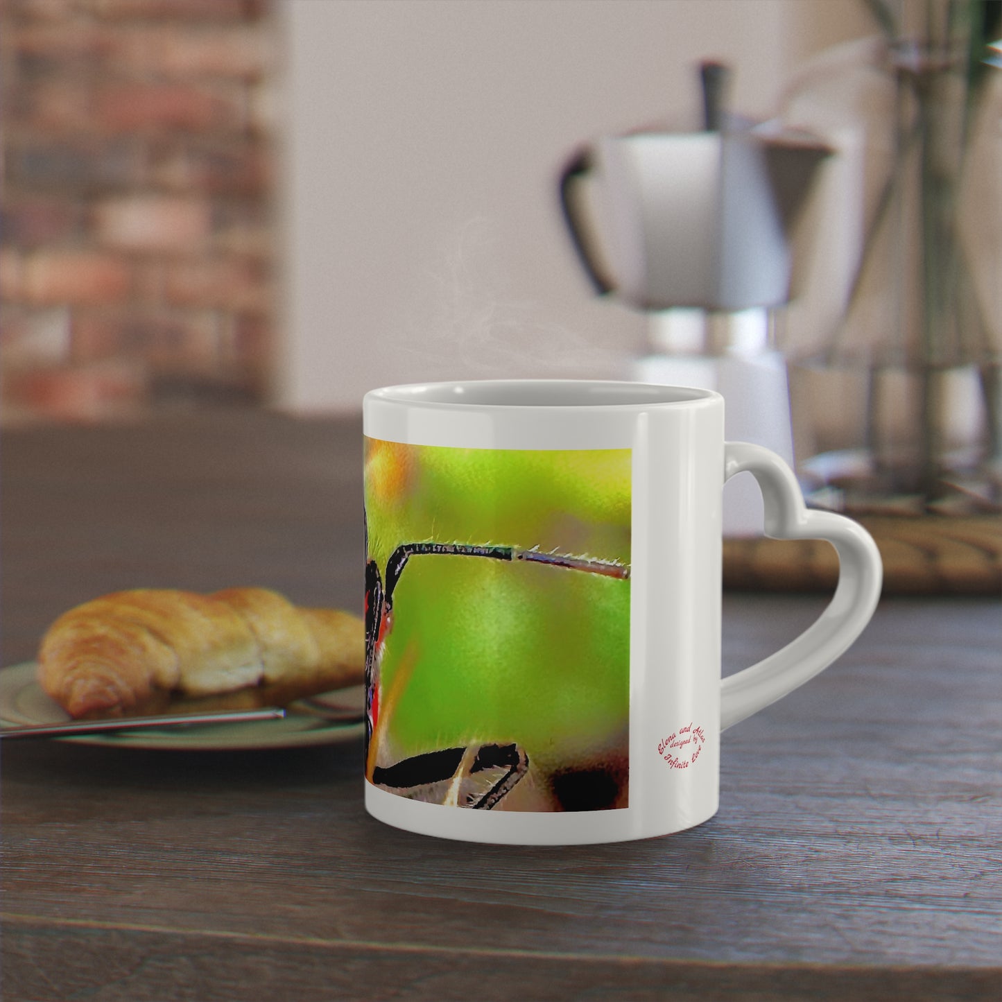 Heart-Shaped Mug - Spotlight under the Heatlight