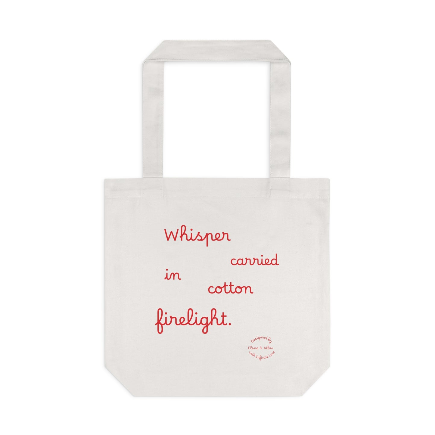 Tote Bag - Worn in Cotton Firelight