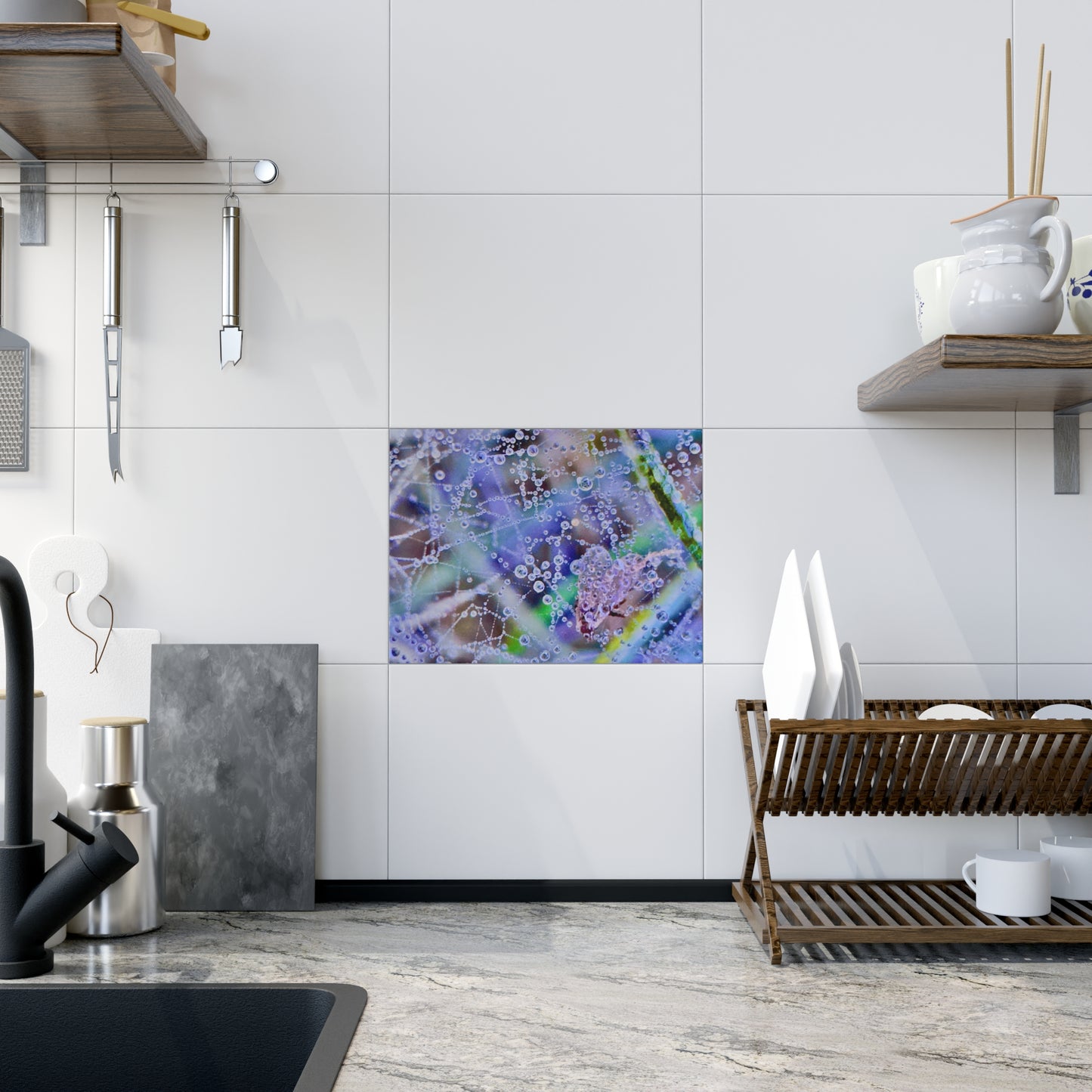 Ceramic Photo Tile - Let the Raindrops Speak