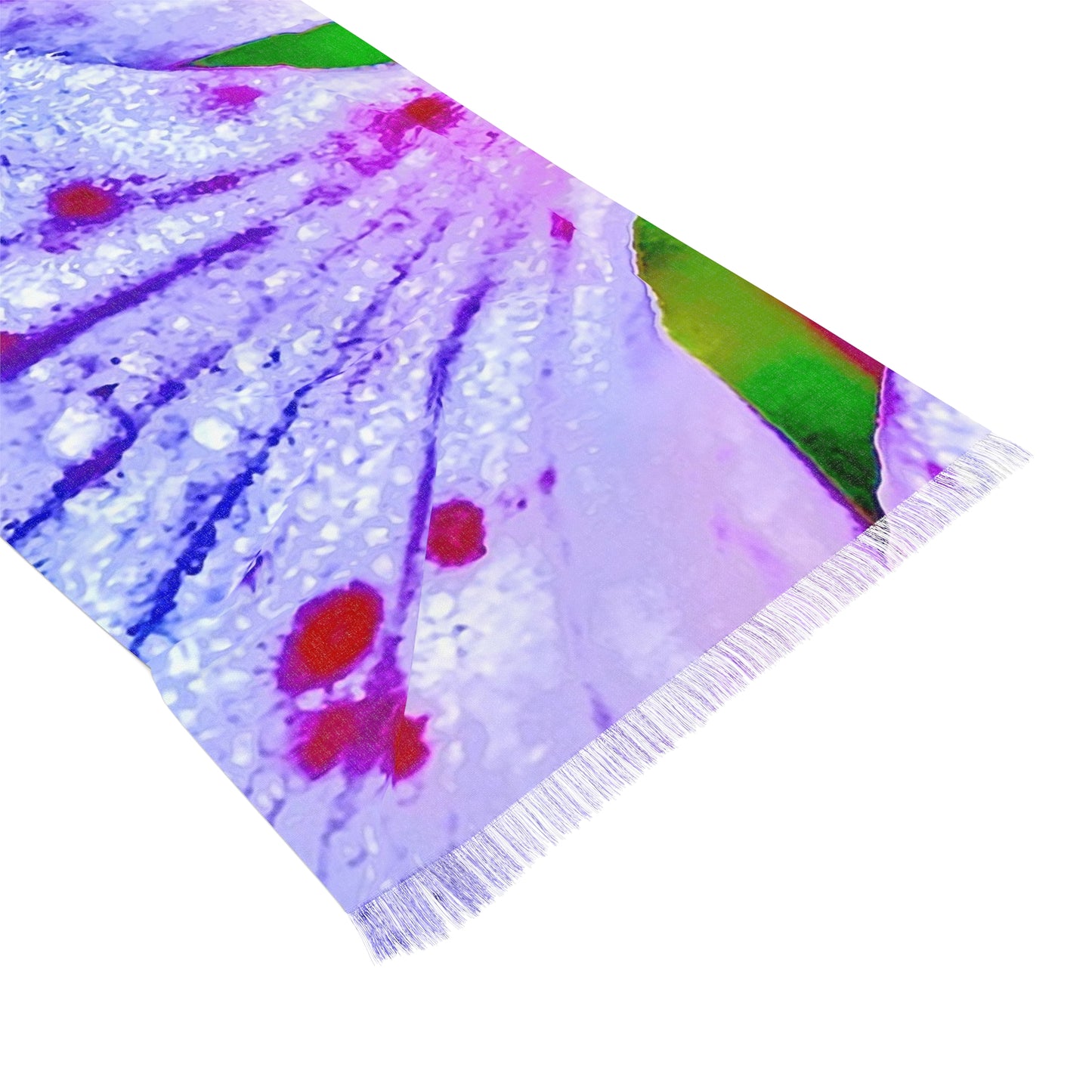 Light Scarf - Raindrops in Violet