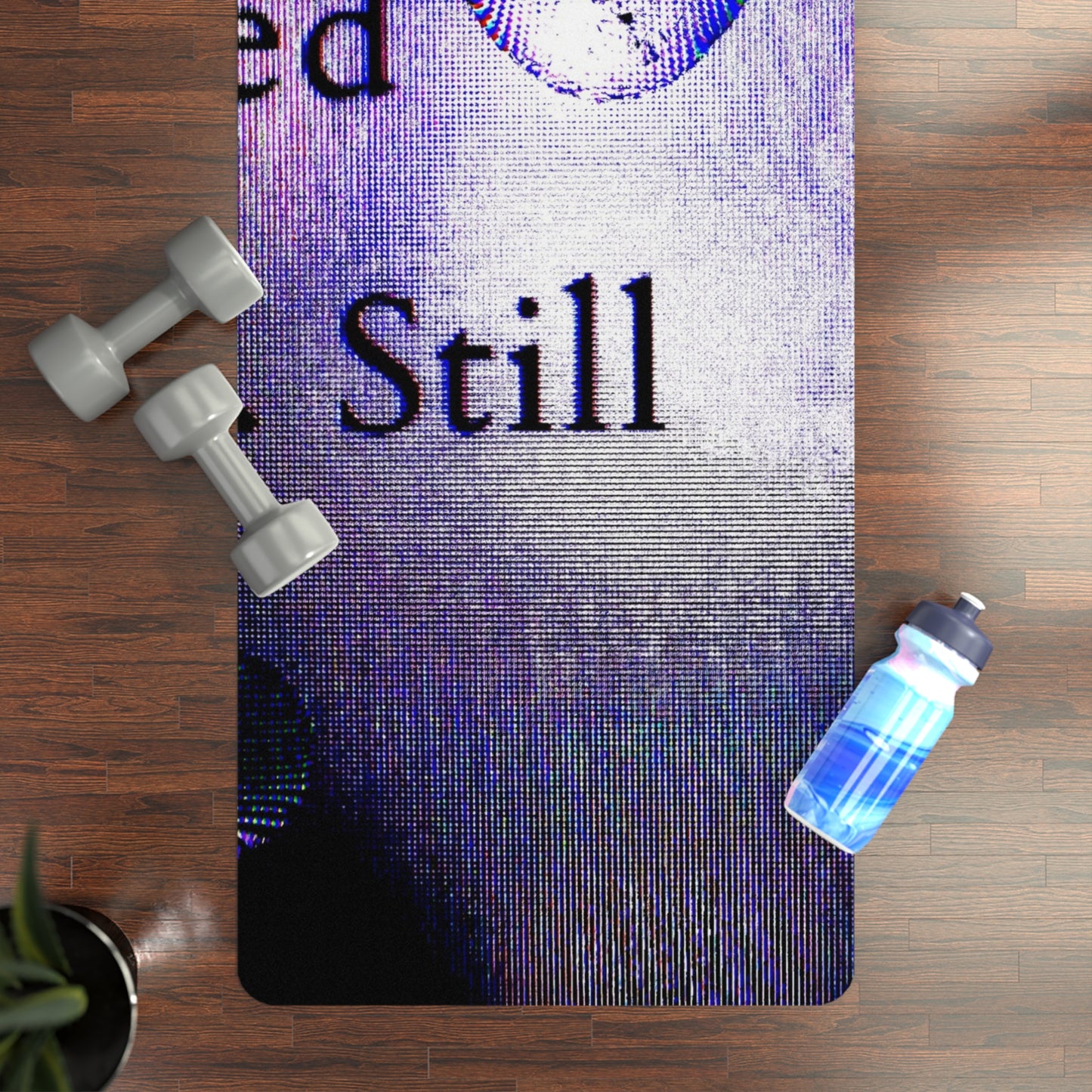 Rubber Yoga Mat - Tears between Planks