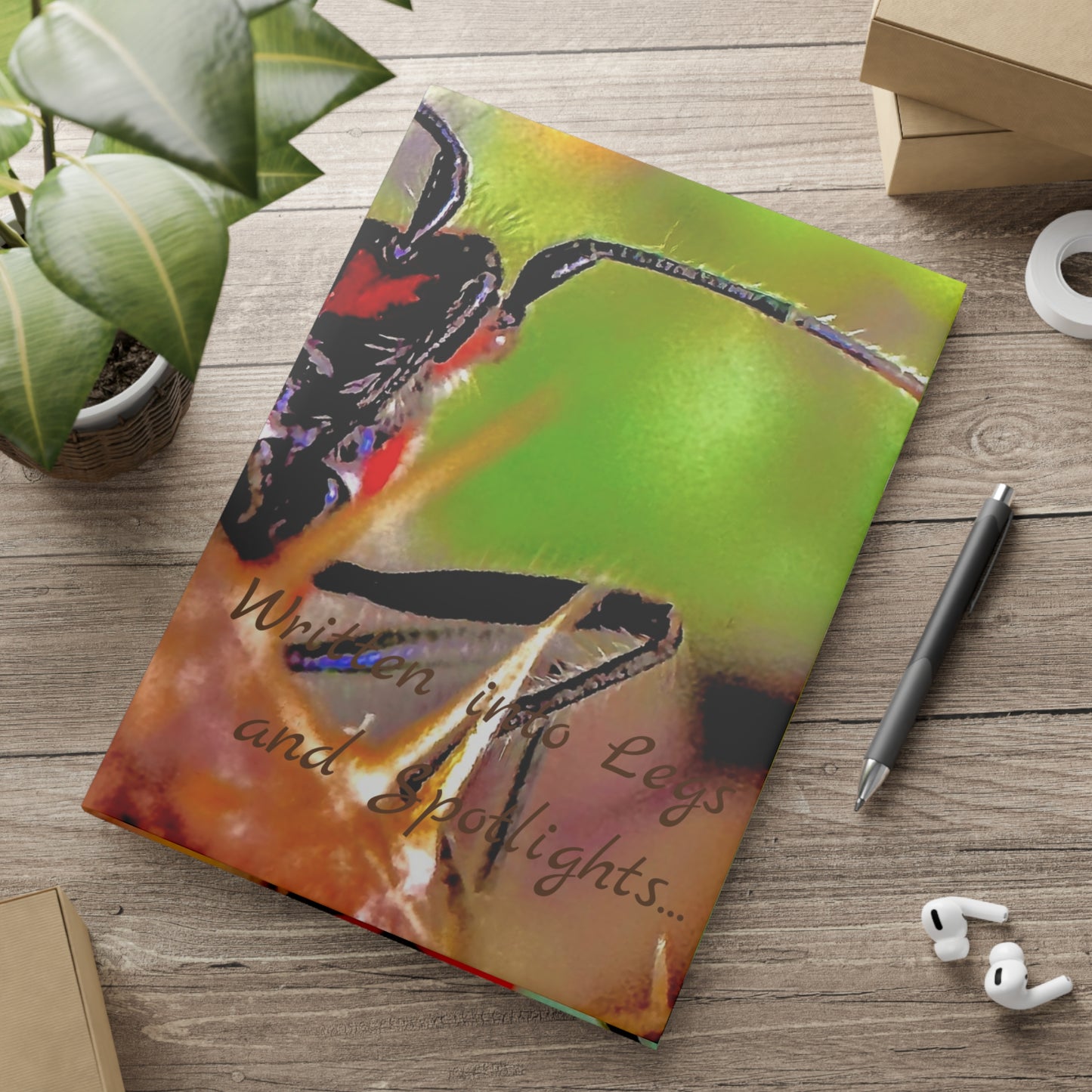 Notebook with Puffy Covers - Written Into Legs and Spotlights