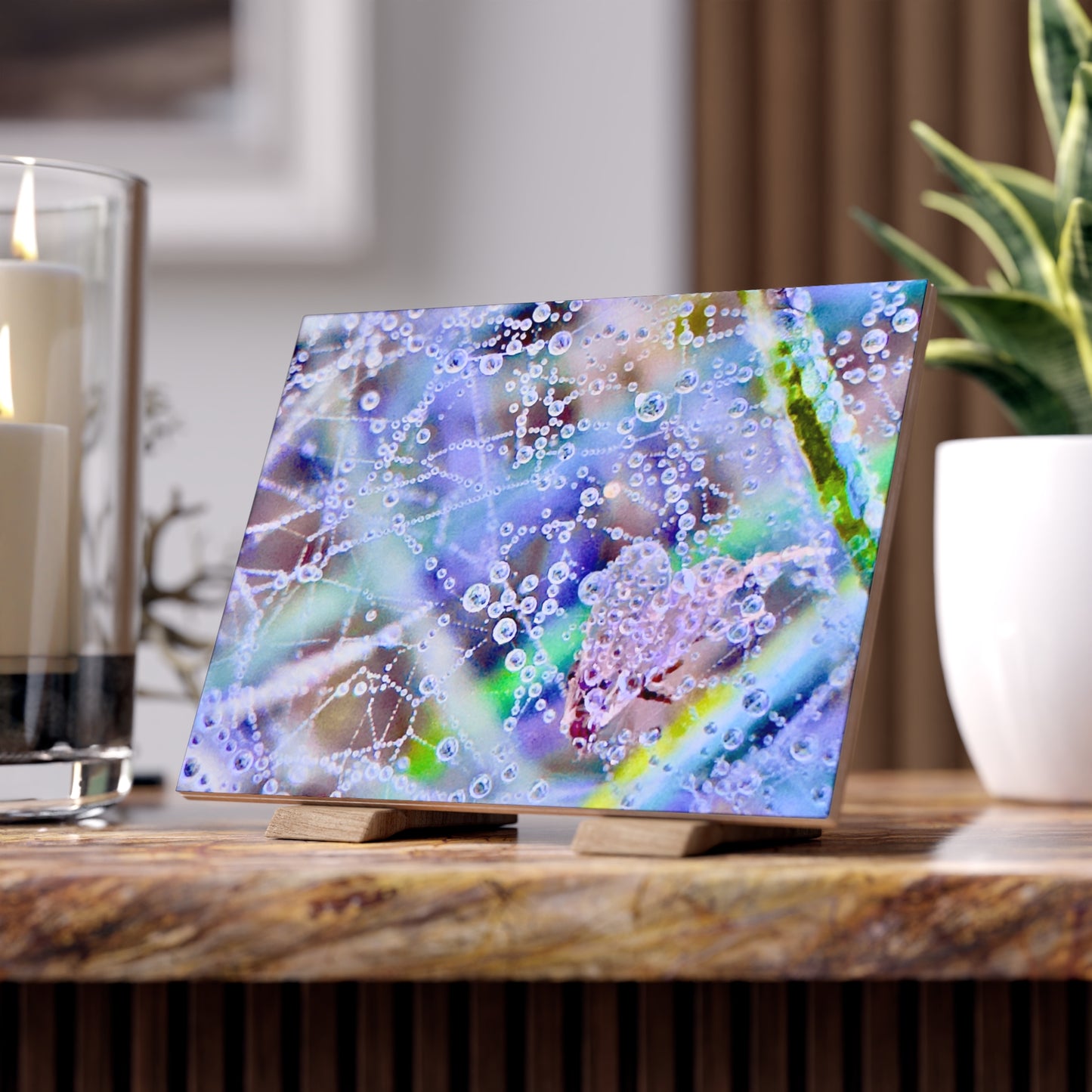 Ceramic Photo Tile - Let the Raindrops Speak