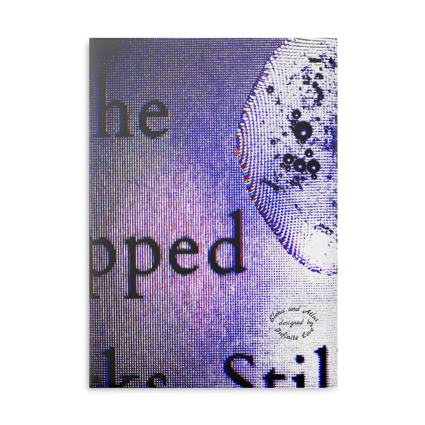 Notebook with Puffy Covers - Written Into Pixels with Tear