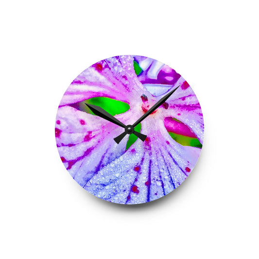 Acrylic Wall Clock - Smiles dance with Time