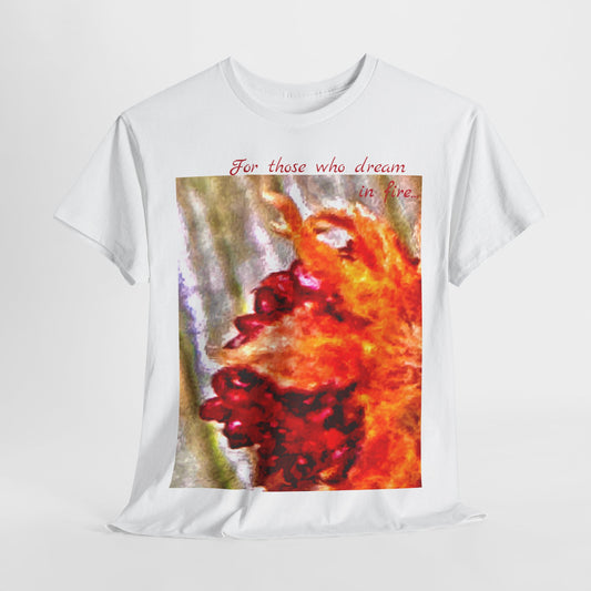 Unisex Cotton Tshirt - Truth Wears the Dream in Red