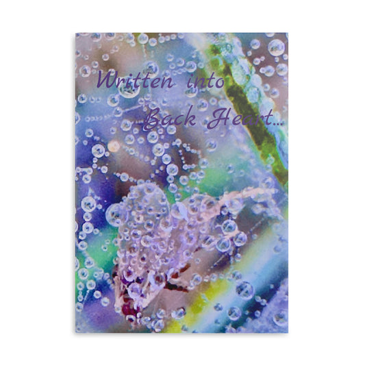 Notebook with Puffy Covers - Written Into Back Heart