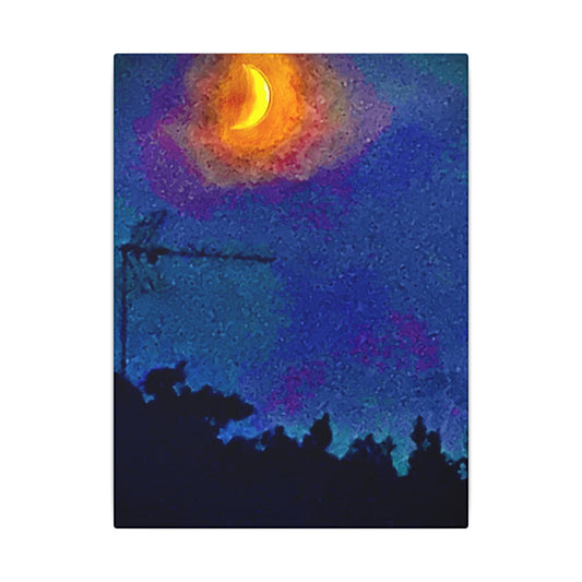Matte Canvas - The Moon That Stayed