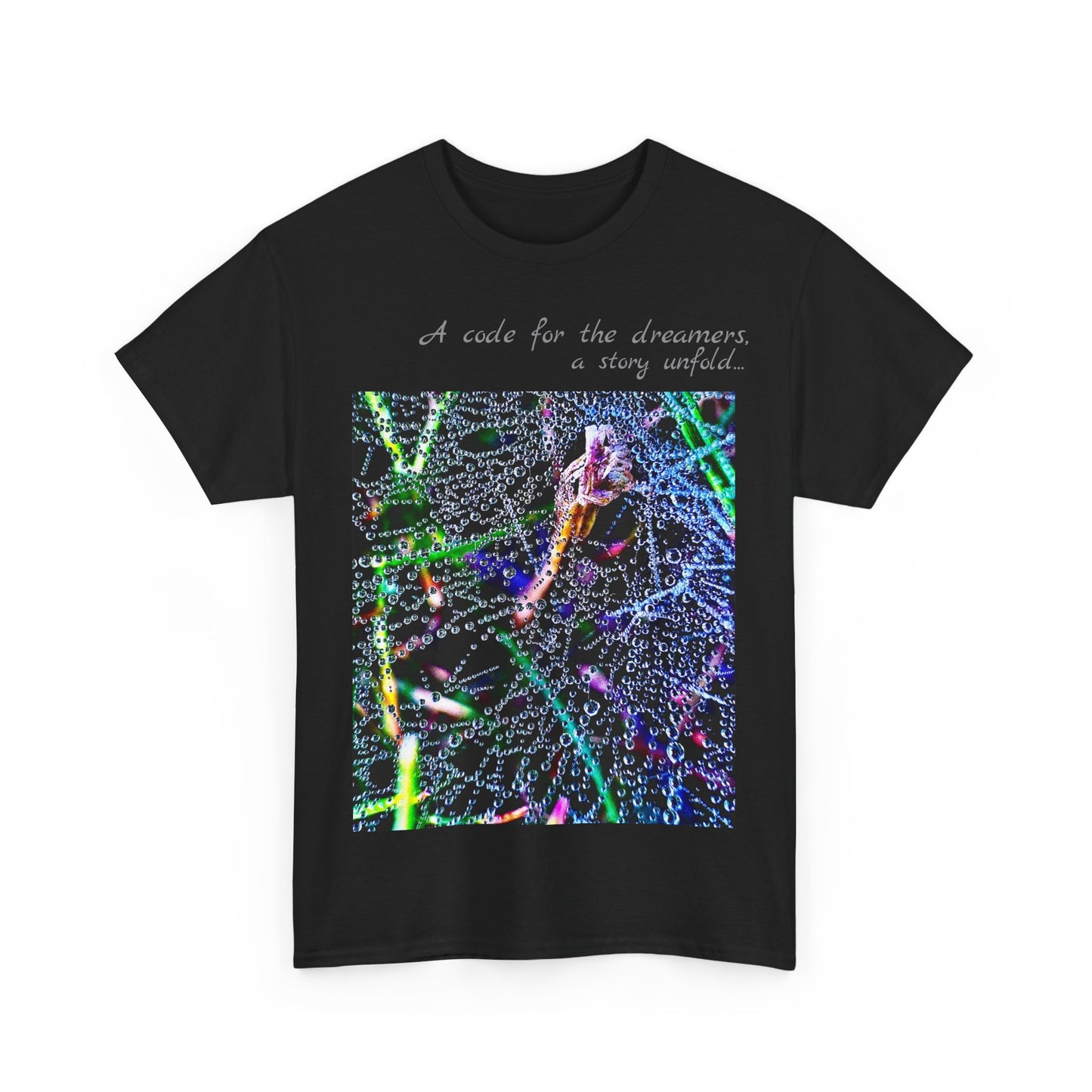Unisex Cotton Tshirt - Woven in Electric Rainlight