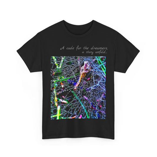 Unisex Cotton Tshirt - Woven in Electric Rainlight