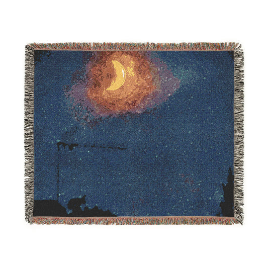 Woven Blanket - Hold me Like the Night Holds the Moon