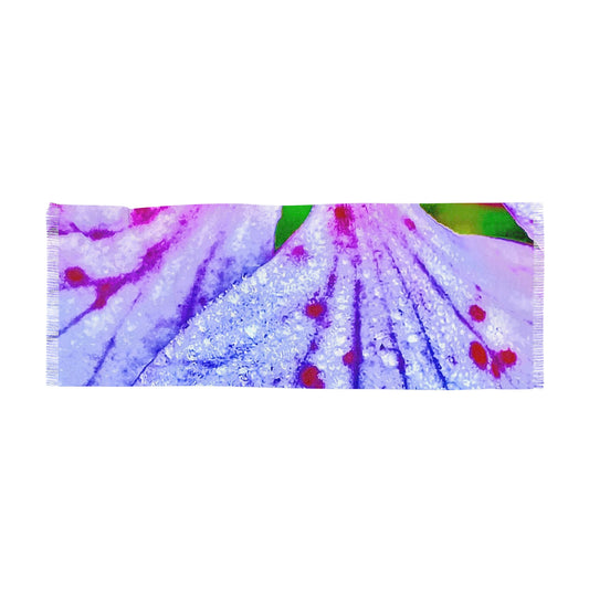 Light Scarf - Raindrops in Violet