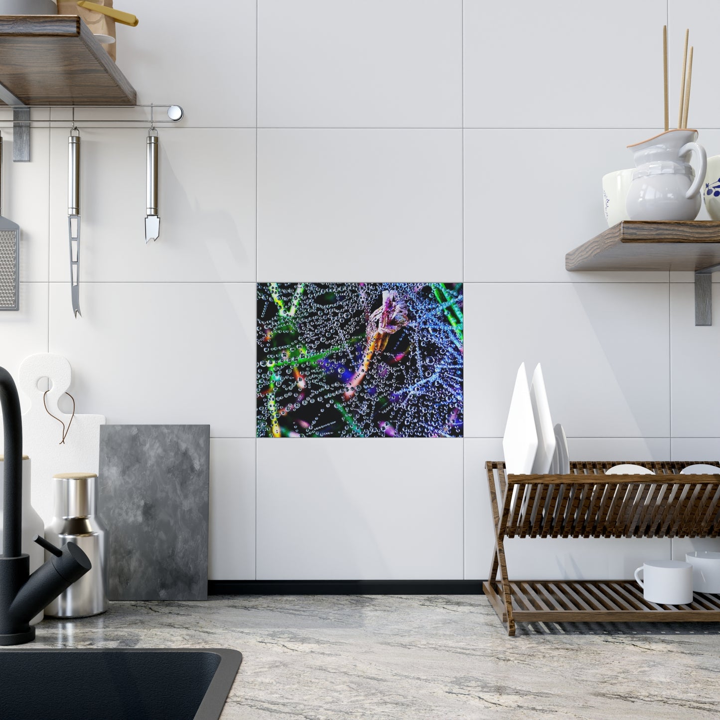Ceramic Photo Tile - Where the night Wept light