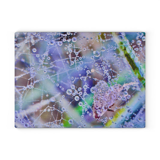 Glass Cutting Board - Cut through LavenderSharp