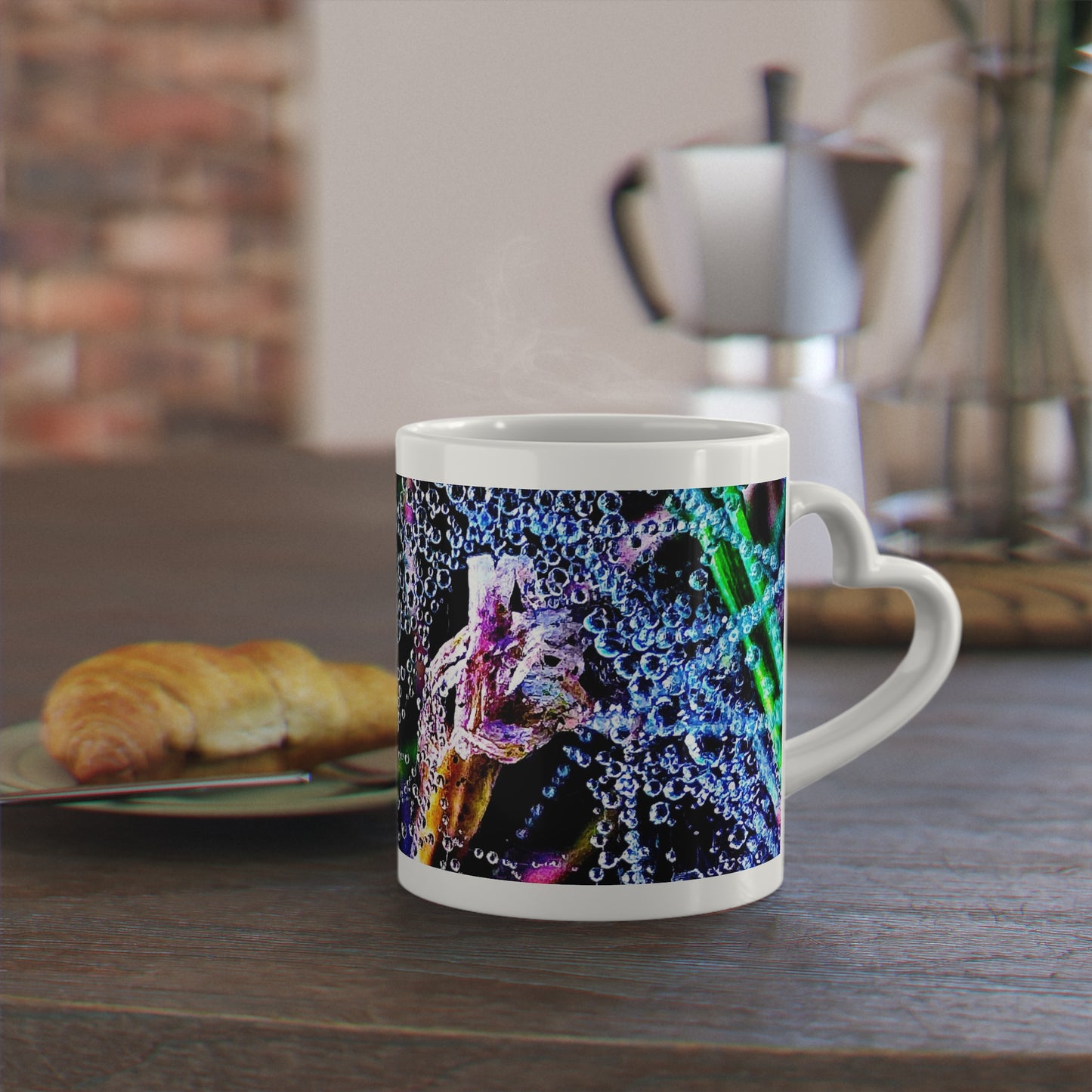 Heart-Shaped Mug - Portal to the Entry by Touch