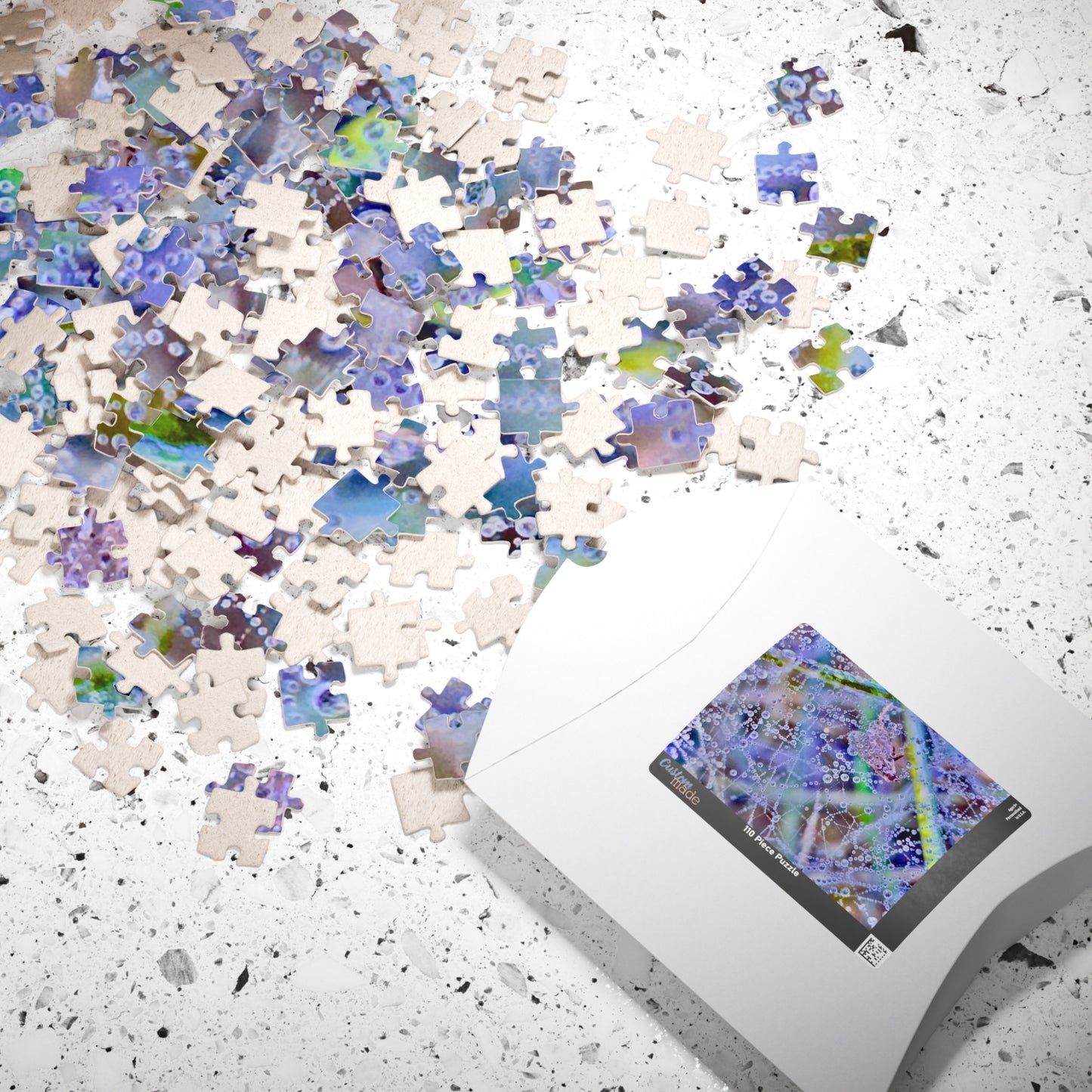 A Puzzle (110, 252, 520, 1014-piece) for the Soft - Rainy Tears on Chipboard Dreams