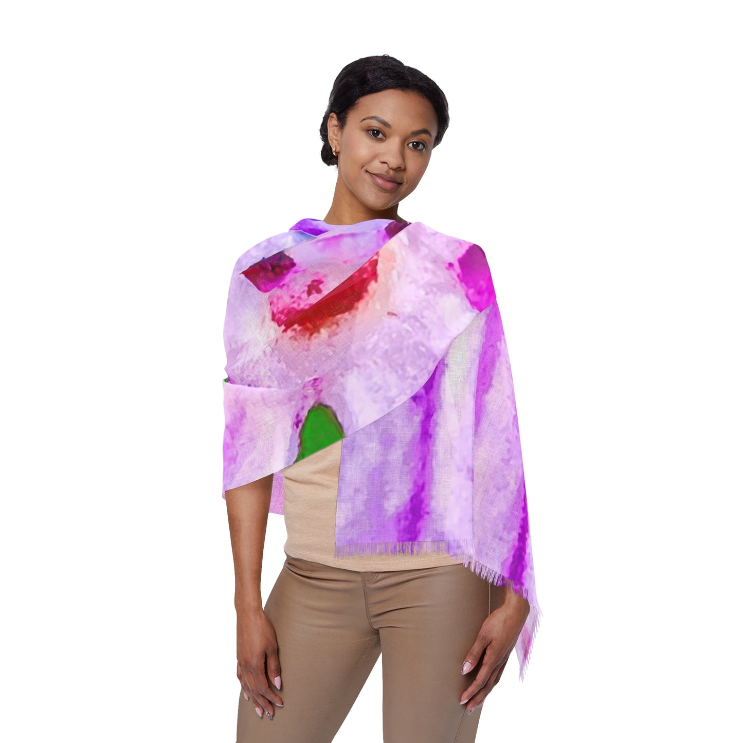 Light Scarf - Blush wrapped in Light